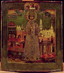 Tsarevitch Dmitry Ivanovich（パネル上のテンペラ） 作： Russian School